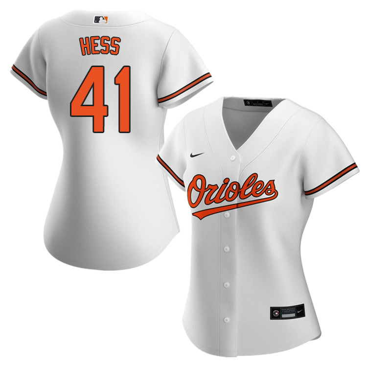 Nike Women #41 David Hess Baltimore Orioles Baseball Jerseys Sale-White